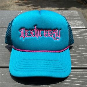 Teal and Pink Trucker Lexbreezy Hat